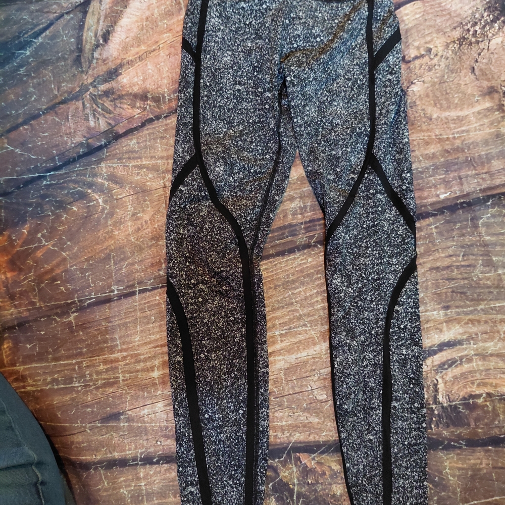 lululemon athletica Speckled Black and Gray Leggings